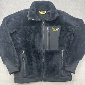 Mountain Hardwear Monkey Man Jacket Womans Small Black High Pile Fleece